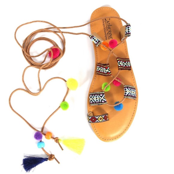 New Pom Pom Sandals by Catherine Malandrino - Picture 3 of 7